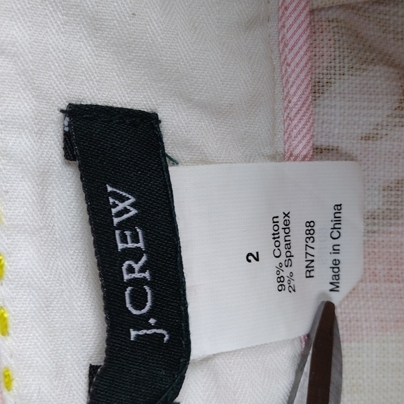 J. Crew Limoncello Swirl Yellow Orange Mod Canvas Zipper Back Casual Mini Skirt - Picture 4 of 8